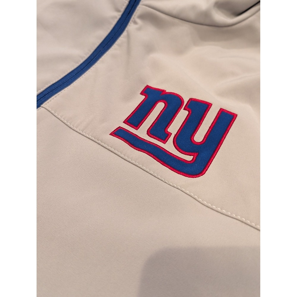 GIII NFL New‎ York Giants Gray Jacket Mens 2XL Football Full Zip Fleece Lined - Picture 6 of 9